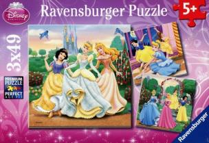 Opakowanie Puzzle Disney Księżniczki 3x49