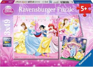 Opakowanie Puzzle Disney Księżniczki 3x49