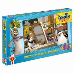 Opakowanie Puzzle maxi Pingwiny z Madagaskaru 35