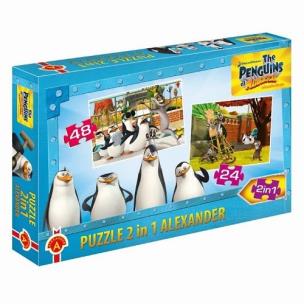 Opakowanie Puzzle Pingwiny z Madagaskaru 2 w 1