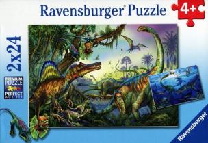 Opakowanie Puzzle Prehistoryczne giganty 2x24
