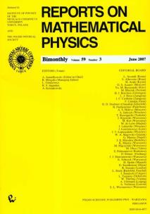 Opakowanie Reports on Mathematical Physics 59/3