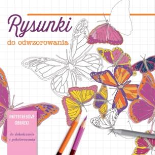 Okładka książki Rysunki do odwzorowania. Antystresowe obrazki