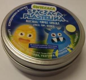 Opakowanie Świecąca Skacząca Plastelina - Limonka