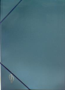 Opakowanie Teczka A4 z gumką metaliczna niebieska