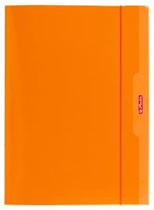 Okładka książki Teczka A4 z gumką pomarańczowa
