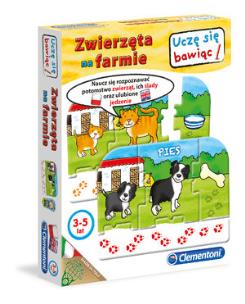 Okładka książki Uczę się bawiąc. Zwierzęta na farmie