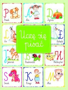 Okładka książki Uczę się pisać (zielona)