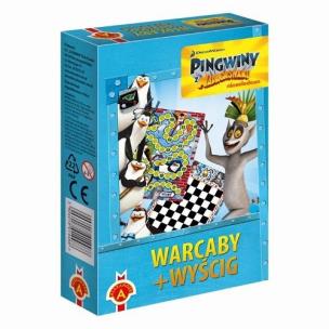 Opakowanie Warcaby wyścig mini Pingwiny z Madagaskaru