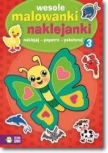 Okładka książki Wesołe Malowanki Naklejanki 3