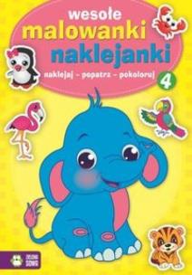 Okładka książki Wesołe Malowanki Naklejanki 4