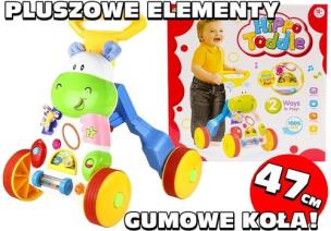 Okładka książki Wesoły Pchacz Hipopotam z Lusterkiem Gumowe Koła