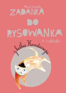 Okładka książki Zadanka do rysowanka z kotką Konstancją