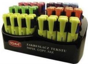 Opakowanie Zakreślacz Mistral mix dsp (48szt) TOMA