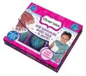 Opakowanie Zestaw do robótek na krośnie- szalik niebieski