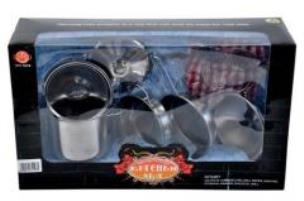 Opakowanie Zestaw metalowych naczyń kuchennych