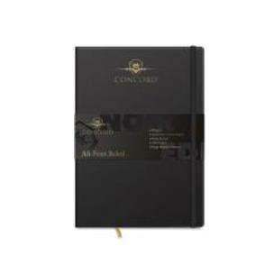 Opakowanie Zeszyt Concord czarny A5/160K linia (3szt) PUKKA