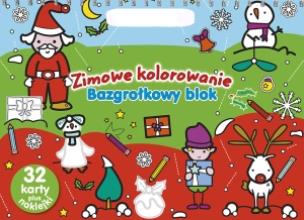 Okładka książki Zimowe kolorowanie. Bazgrołkowy blok