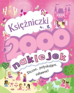 Okładka książki 2000 naklejek. Księżniczki