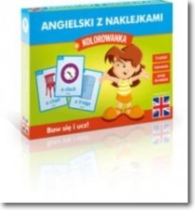 Okładka książki Angielski z naklejkami + kolorowanka