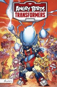 Okładka książki Angry Birds Komiks Transformers