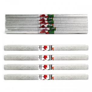 Opakowanie Bibuła marszczona metalizowana srebrna 6szt