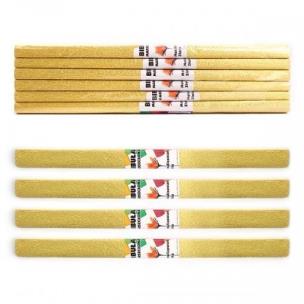 Opakowanie Bibuła marszczona metalizowana złota 6szt