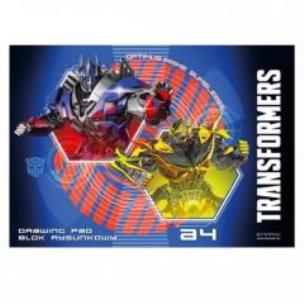 Opakowanie Blok rysunkowy A4/20K biały Transformers 20szt