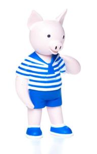 Opakowanie Brelok Prosiaczek (Miś Uszatek)