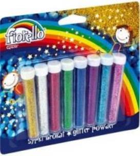 Opakowanie Brokat sypki 8 kolorów x 4,5g