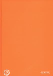 Okładka książki Brulion A5 w kratkę 96 kartek pomarańczowy