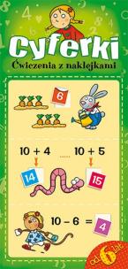 Okładka książki Cyferki Ćwiczenia z naklejkami