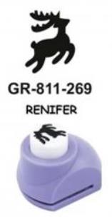 Opakowanie Dziurkacz ozdobny mały 1,8cm Renifer GRAND
