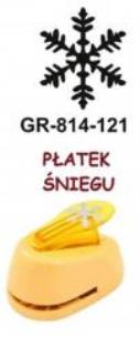Opakowanie Dziurkacz ozdobny średni 2,5cm Śnieżynka GRAND