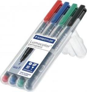 Opakowanie Foliopis Lumocolor F 4 kolory