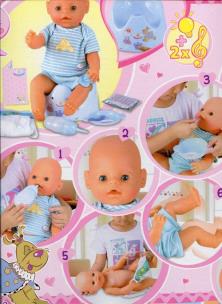 Opakowanie Interaktywna lalka baby + grający nocnik niebieska