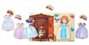 Okładka książki Jej wysokość Zosia - puzzle z ubraniami, 13 el.