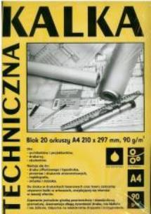 Opakowanie Kalka techniczna A4/20K 90g (10szt)