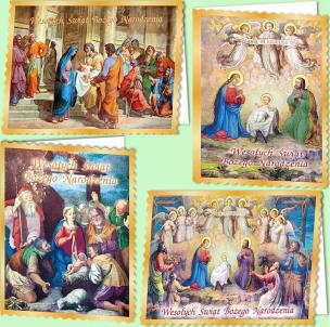 Opakowanie Karnet B6 Boże Nar. Z opłatkiem Religia (10sz) MIX