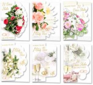 Opakowanie Karnet B6 Okoliczn. Wycinany Ślub (10sz) MIX