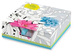 Opakowanie Karteczki zdobione Nowocześnie kwieciste