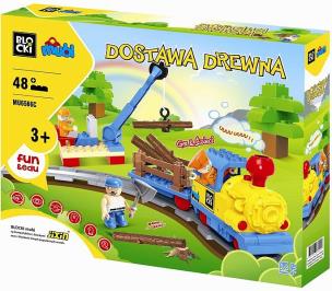 Okładka książki Klocki blocki MUBI Dostawa drewna 48 elementów