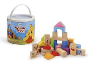 Opakowanie Klocki drewniane 50 elementów Kubuś Puchatek