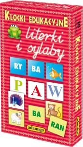 Okładka książki Klocki edukacyjne Literki i sylaby