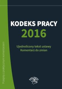 Okładka książki Kodeks pracy 2016
