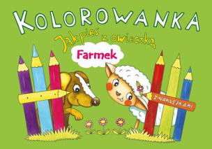 Okładka książki Kolorowanka. Jak pies z owieczką. Farmek
