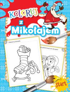 Okładka książki Koloruj z Mikołajem