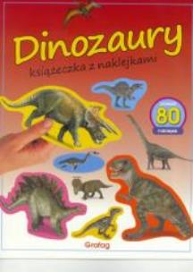 Okładka książki Książeczka z naklejkami. Dinozaury