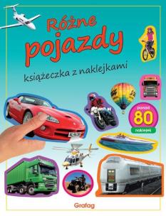 Okładka książki Książeczka z naklejkami. Różne pojazdy