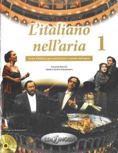 Okładka książki L'italiano nell'aria 1 Podręcznik +CD